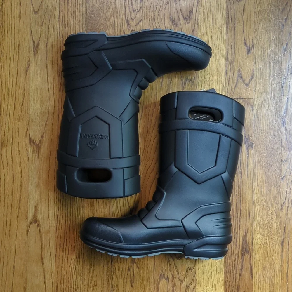 NIB Wolverine Scout Boot Oil And Slip Resistant Black Men's Size 9